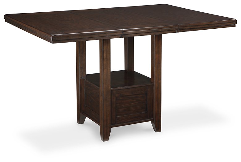 Haddigan Counter Height Dining Extension Table Half Price Furniture