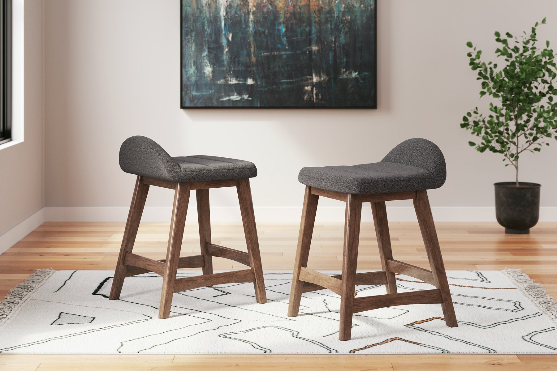 Lyncott Counter Height Bar Stool Half Price Furniture