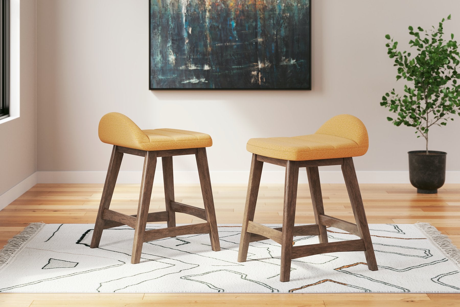 Lyncott Counter Height Bar Stool Half Price Furniture