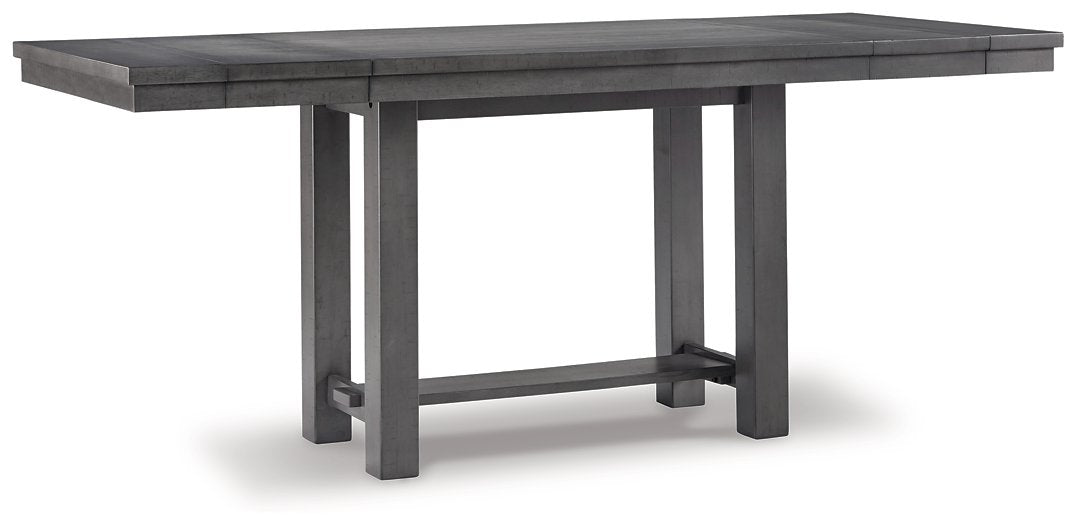 Myshanna Counter Height Dining Extension Table Half Price Furniture