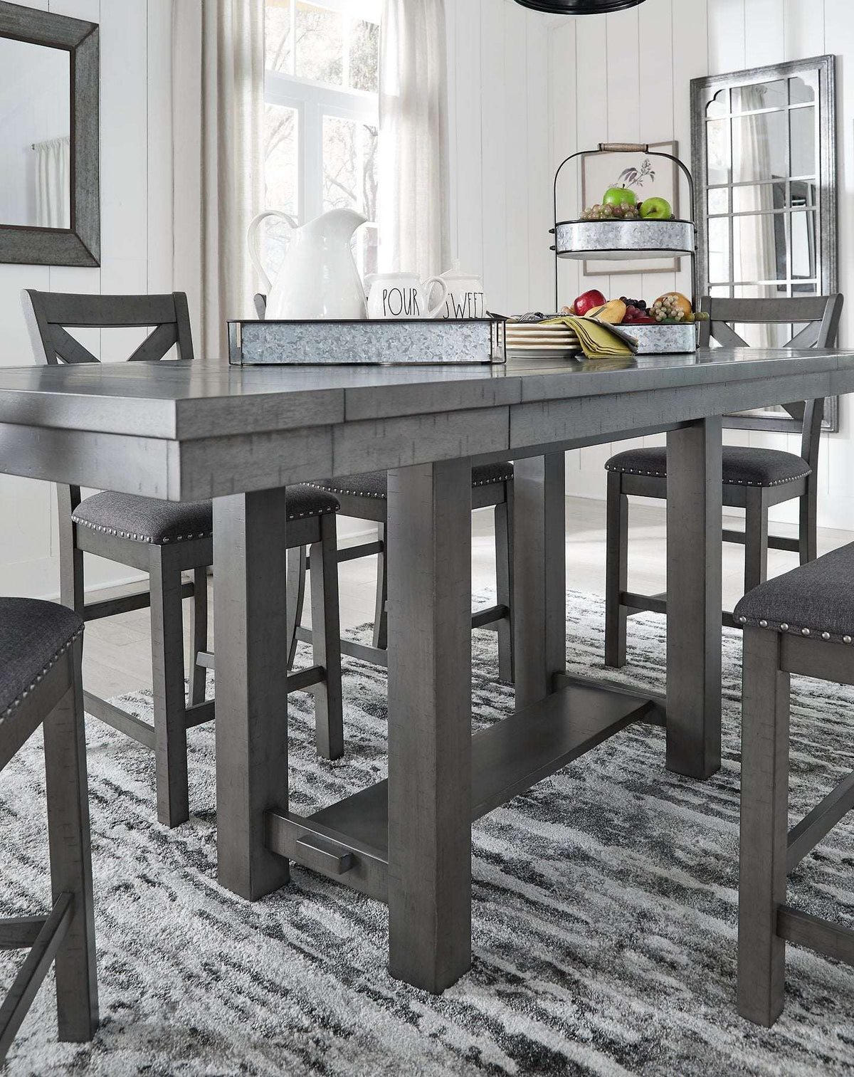 Myshanna Counter Height Dining Extension Table - Half Price Furniture