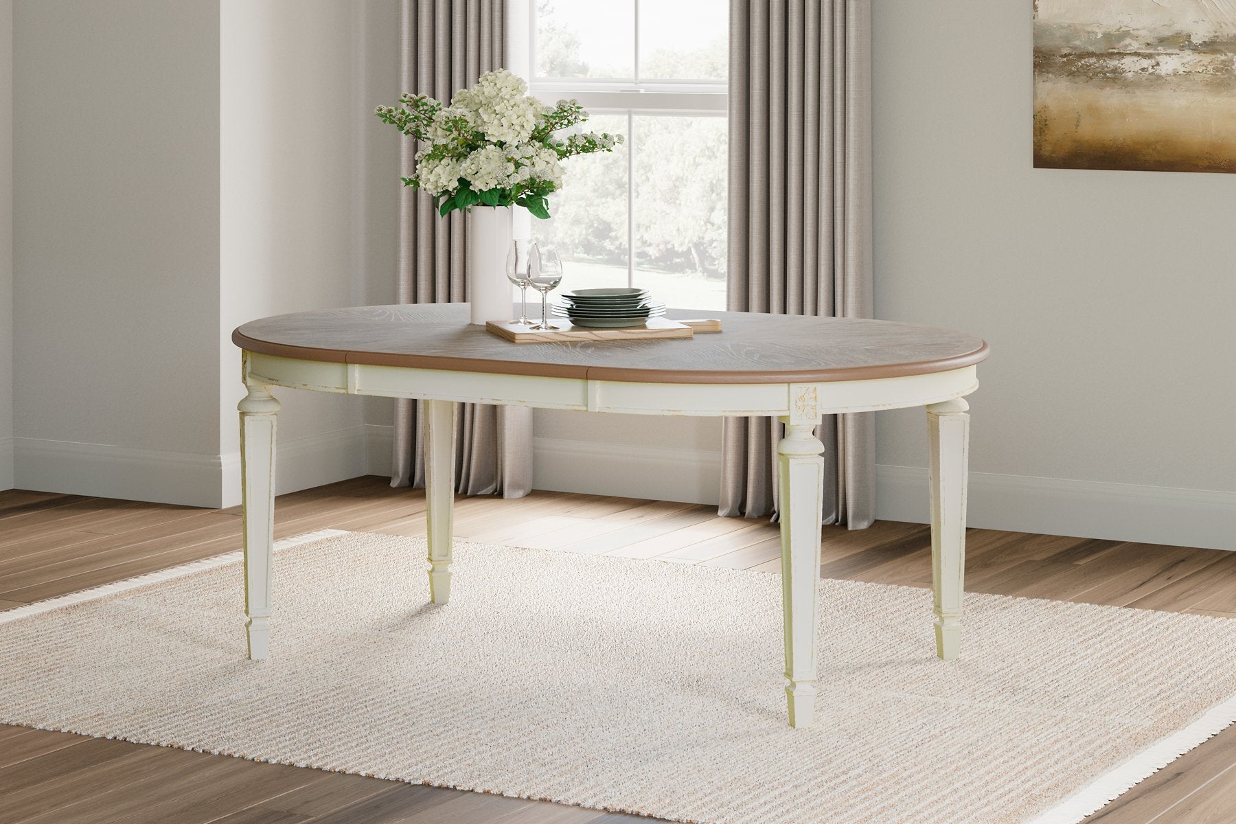 Realyn Dining Extension Table Half Price Furniture