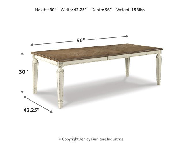Realyn Dining Extension Table Half Price Furniture