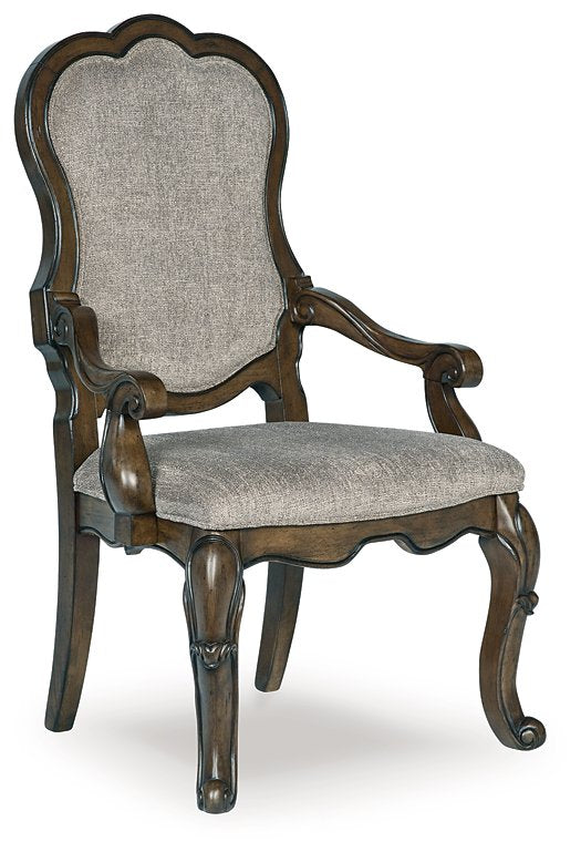 Maylee Dining Arm Chair  Las Vegas Furniture Stores
