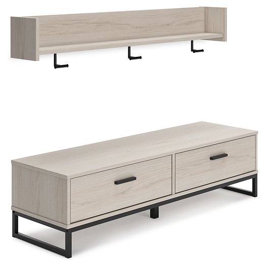 Socalle Bench with Coat Rack Half Price Furniture