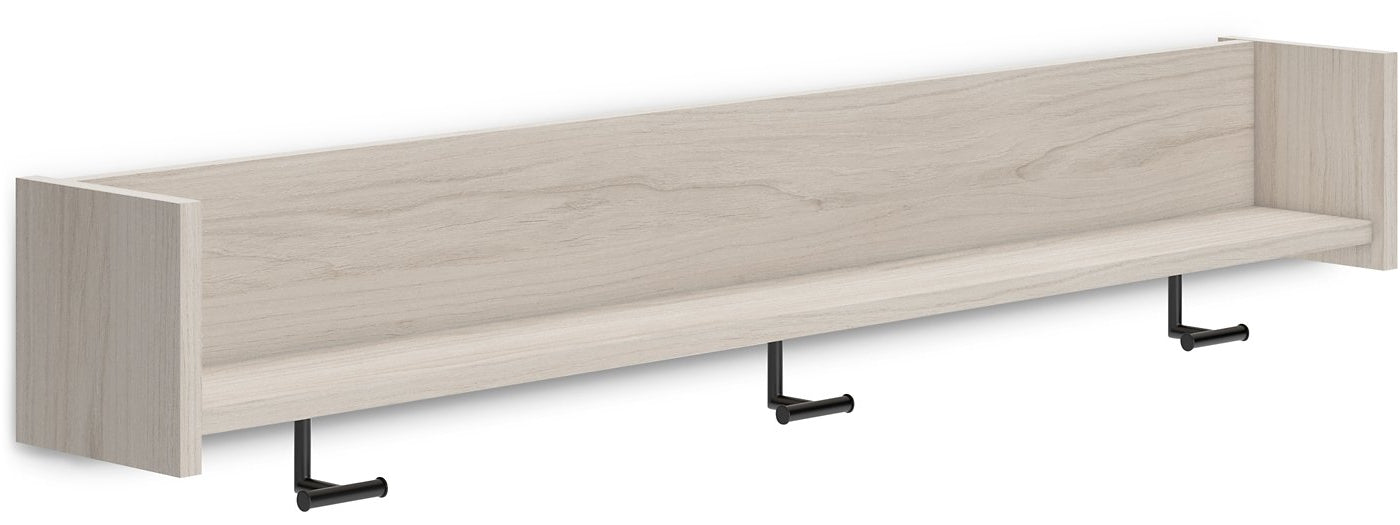 Socalle Wall Mounted Coat Rack with Shelf Half Price Furniture