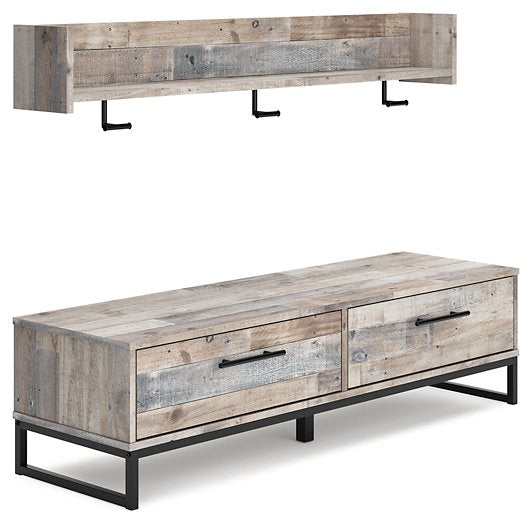 Neilsville Bench with Coat Rack Half Price Furniture
