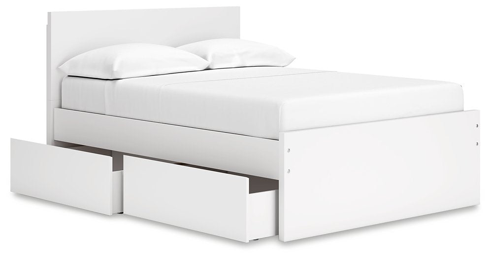Onita Panel Bed with 2 Side Storage - Half Price Furniture