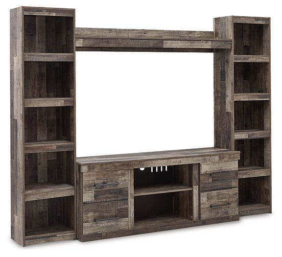 Derekson 4-Piece Entertainment Center Half Price Furniture