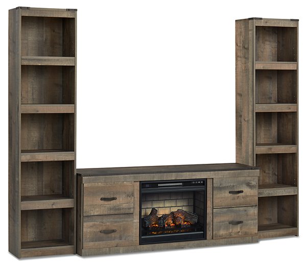 Trinell 3-Piece Entertainment Center with Electric Fireplace - Half Price Furniture