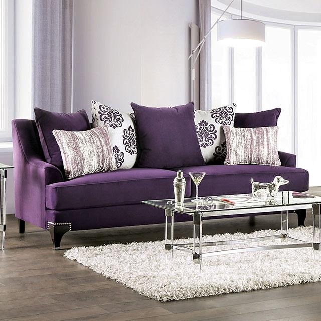 Sisseton Purple Sofa  Las Vegas Furniture Stores