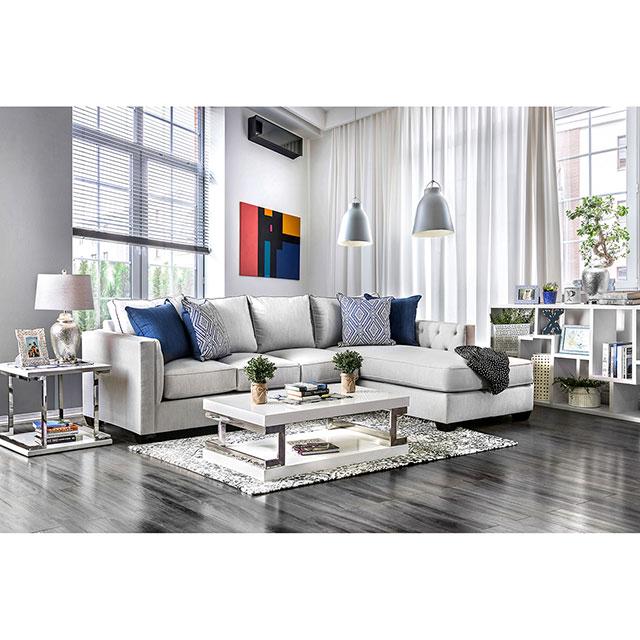 Ornella Light Gray/Blue Sectional  Las Vegas Furniture Stores