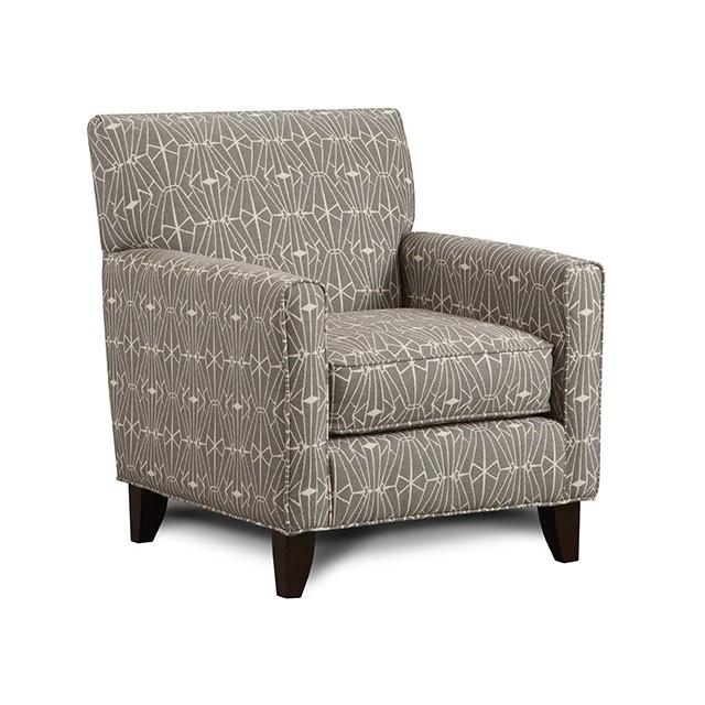 PARKER Gray/Pattern Chair, Crystal Pattern  Las Vegas Furniture Stores