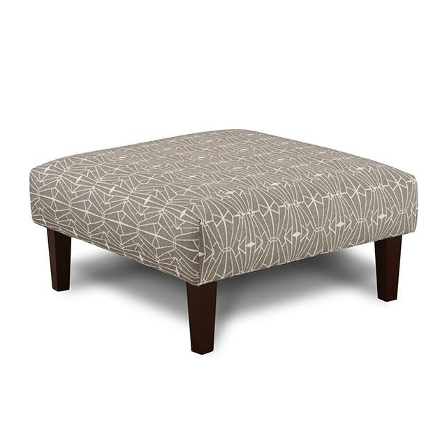 PARKER Gray/Pattern Ottoman PARKER Gray/Pattern Ottoman Half Price Furniture