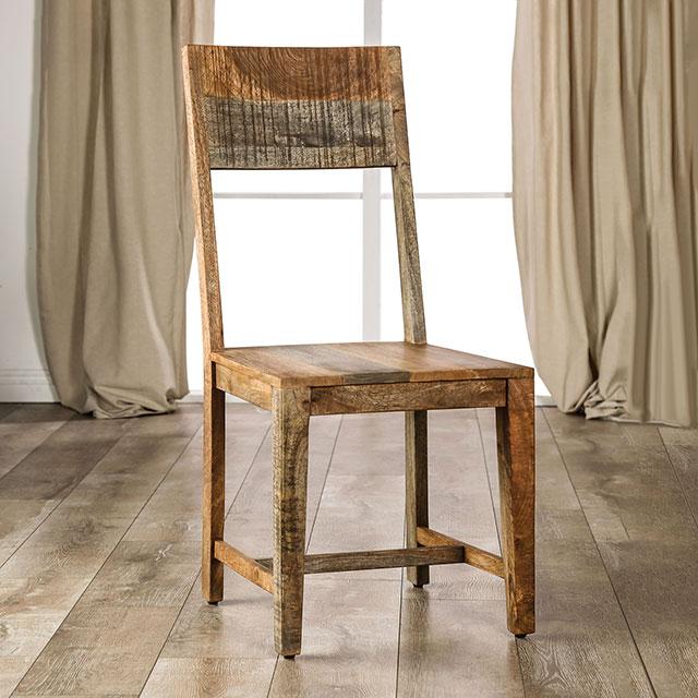 GALANTHUS Chair (2 CTN), Weathered Light Natural Tone  Las Vegas Furniture Stores