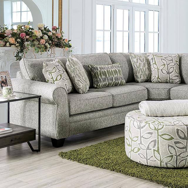 GARDNER Sectional, Gray/Green GARDNER Sectional, Gray/Green Half Price Furniture
