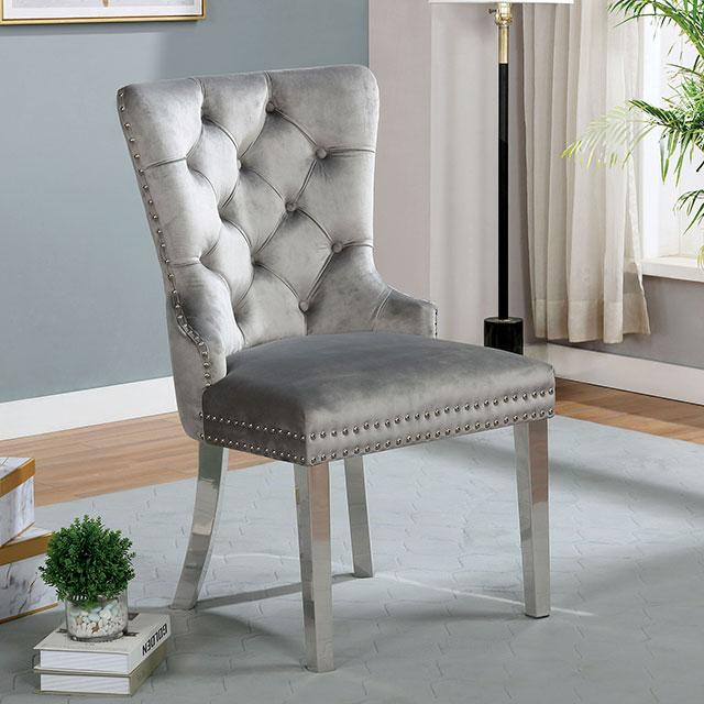 JEWETT Chair, Gray (2/CTN) JEWETT Chair, Gray (2/CTN) Half Price Furniture