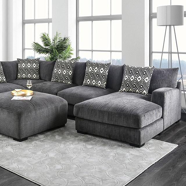 KAYLEE U-Shaped Sectional, Right Chaise - Half Price Furniture