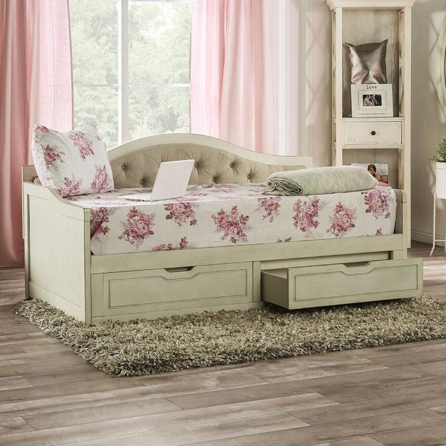 MAUREEN Daybed w/ Extentable Trundle MAUREEN Daybed w/ Extentable Trundle Half Price Furniture