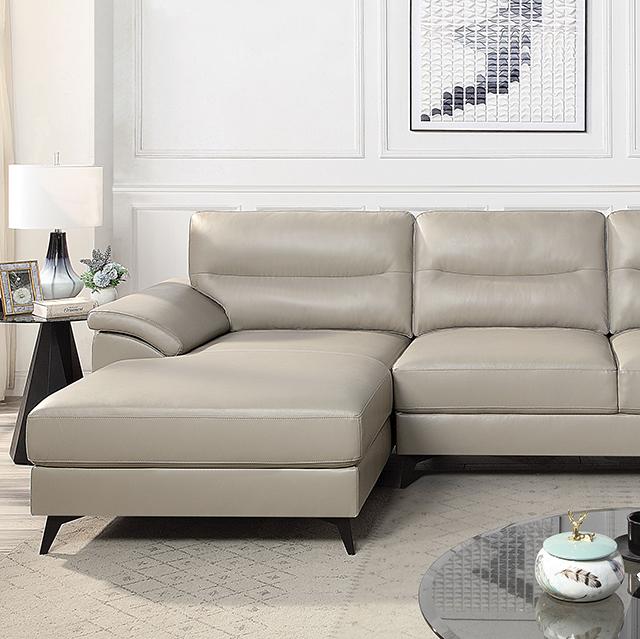 MOHLIN Sectional, Taupe  Las Vegas Furniture Stores