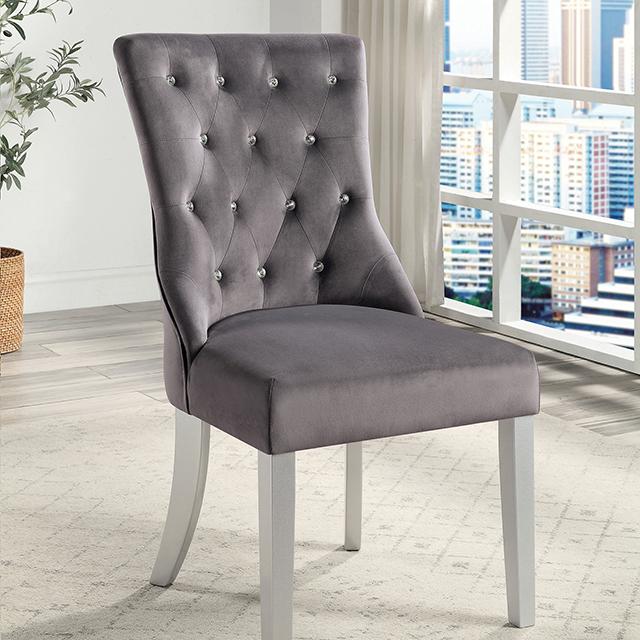 REGENSDORF Side Chair, Dark Gray (2/CTN) REGENSDORF Side Chair, Dark Gray (2/CTN) Half Price Furniture
