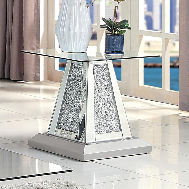 REGENSWIL End Table, Silver REGENSWIL End Table, Silver Half Price Furniture