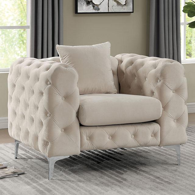 SAPPHIRA Chair, Beige  Las Vegas Furniture Stores