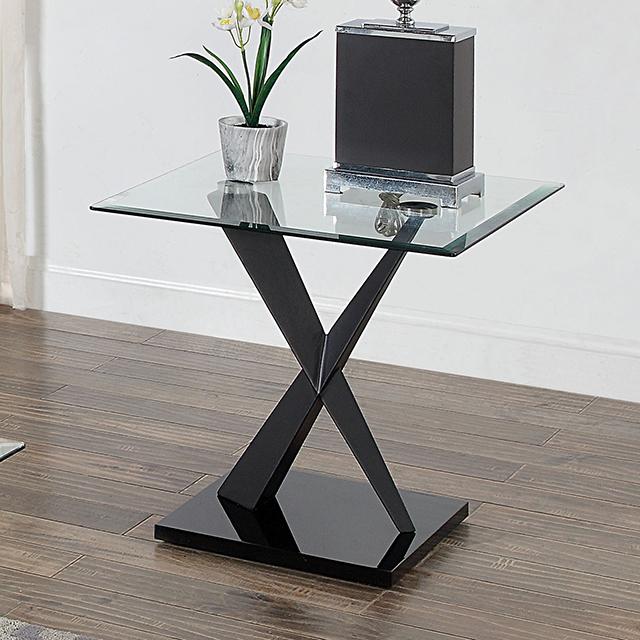 XANTHUS End Table, Black XANTHUS End Table, Black Half Price Furniture