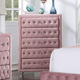 ZOHAR Chest, Pink  Las Vegas Furniture Stores