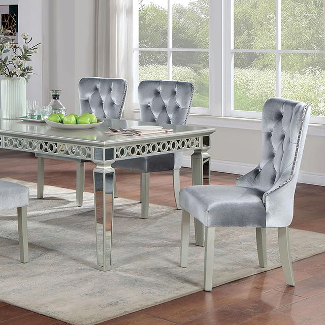 ADALIA Dining Table, Silver ADALIA Dining Table, Silver Half Price Furniture