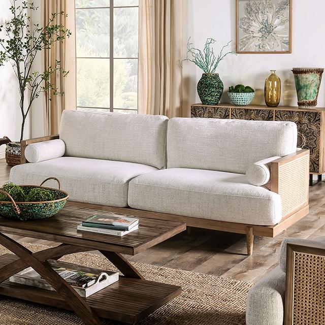 ALESUND Sofa, Beige/Light Oak ALESUND Sofa, Beige/Light Oak Half Price Furniture