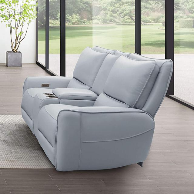 PHINEAS Power Loveseat, Pale Blue PHINEAS Power Loveseat, Pale Blue Half Price Furniture