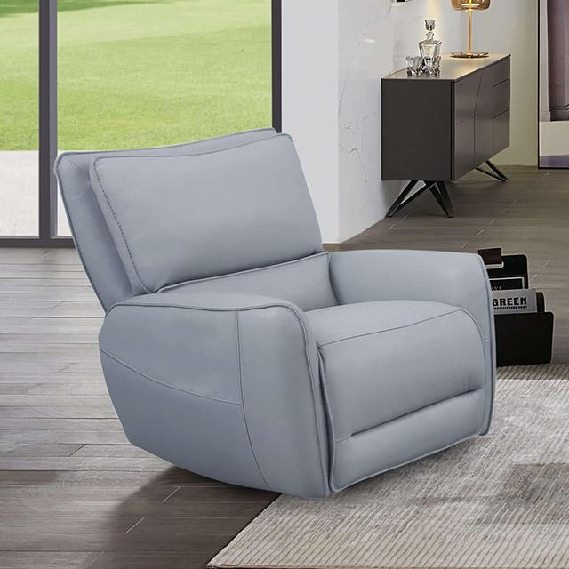 PHINEAS Power Recliner, Pale Blue PHINEAS Power Recliner, Pale Blue Half Price Furniture