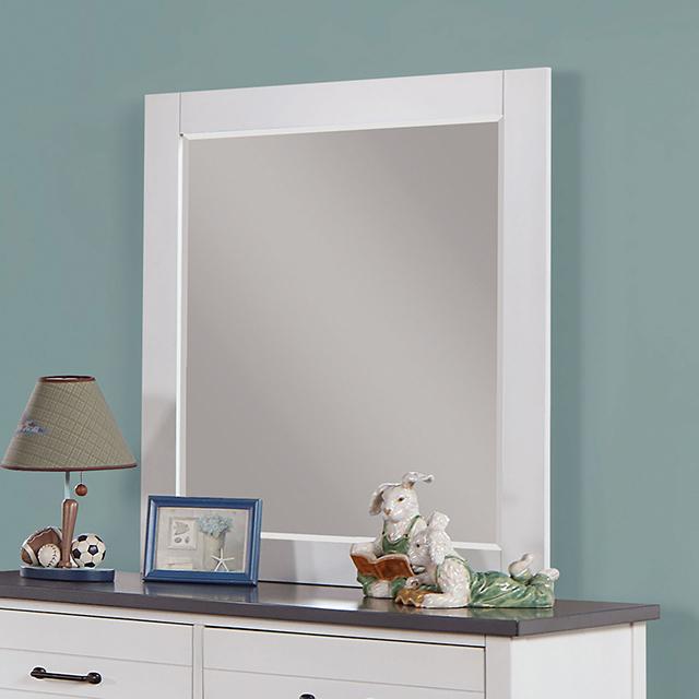 PRIAM Mirror, White/Gray  Las Vegas Furniture Stores
