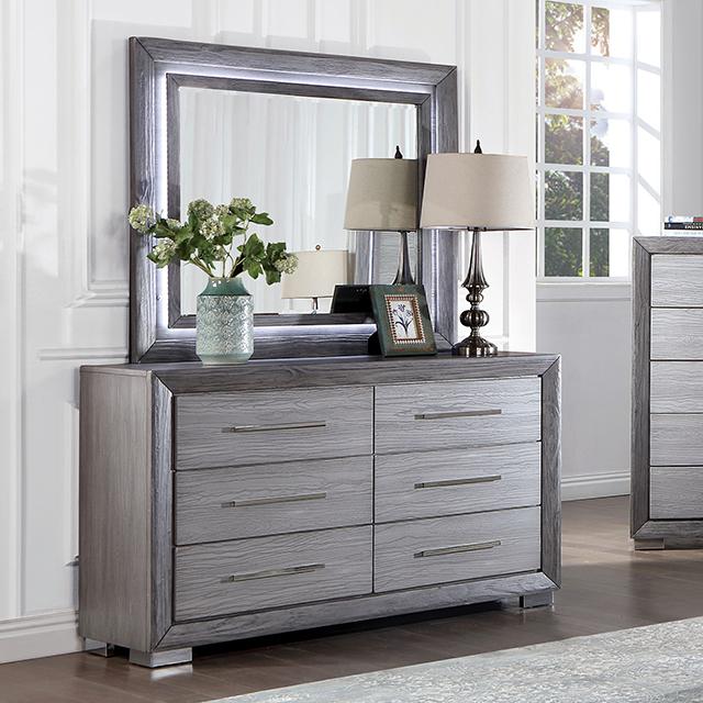 RAIDEN Dresser, Gray RAIDEN Dresser, Gray Half Price Furniture