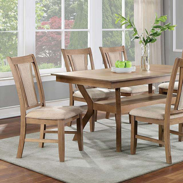 UPMINSTER Dining Table, Natural Tone  Las Vegas Furniture Stores