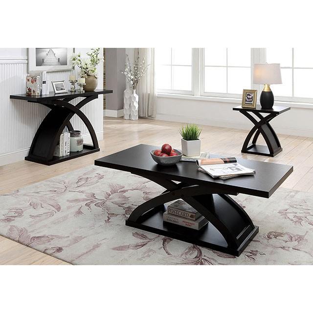 Arkley Espresso Sofa Table Half Price Furniture