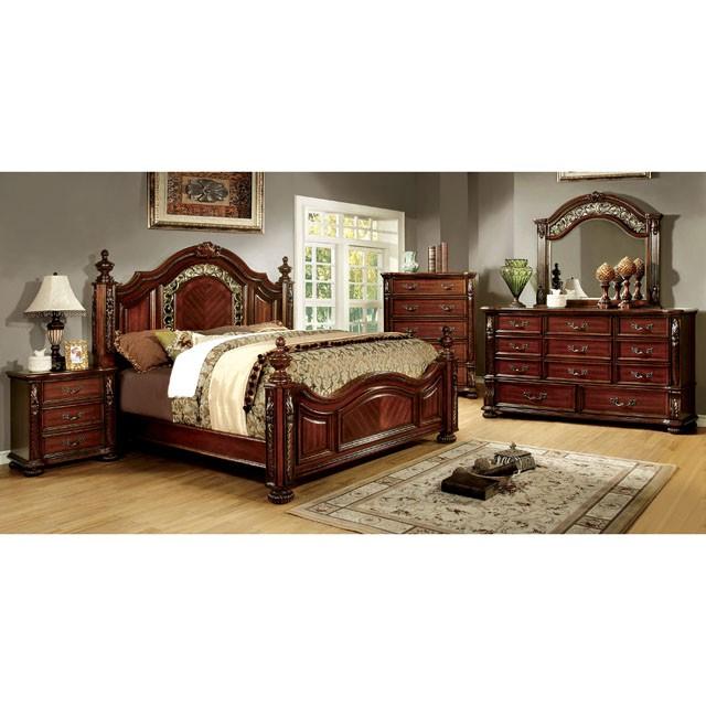 ARTHUR Brown Cherry Mirror Half Price Furniture