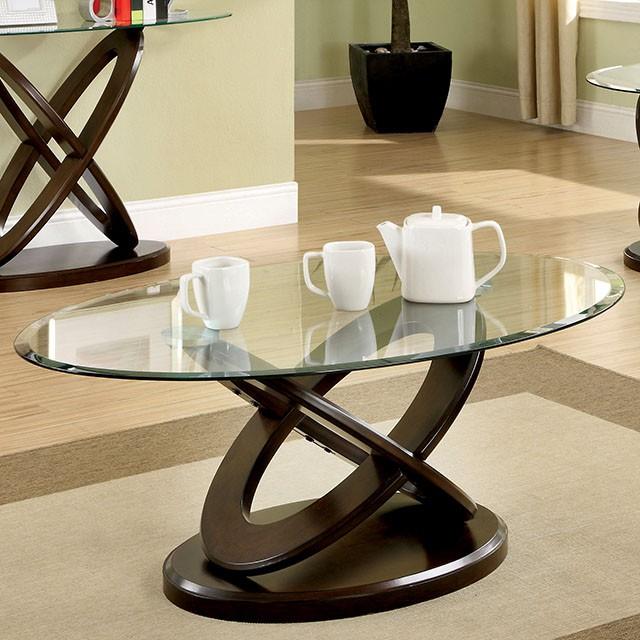 Atwood II Dark Walnut Coffee Table Half Price Furniture