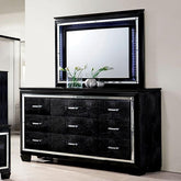 BELLANOVA Black Mirror Half Price Furniture