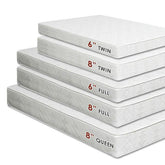 Daisy White 8" Bunkie Board Combo Mattress, Twin - Half Price Furniture