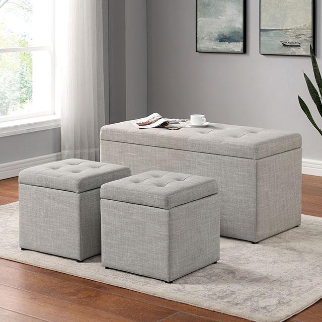 DARYN Storage Bench w/ Ottoman Half Price Furniture