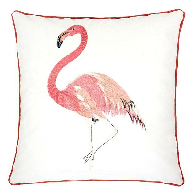 Lina Flamingo 20" X 20" Pillow, Single Flamingo Half Price Furniture