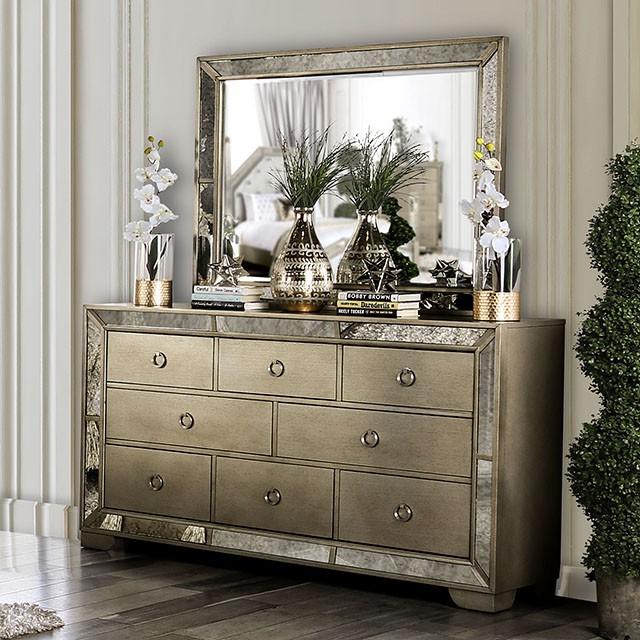 LORAINE Champagne Dresser Half Price Furniture