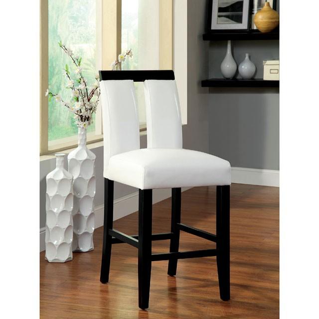LUMINAR II Black/White Counter Ht. Chair (2/CTN) Half Price Furniture