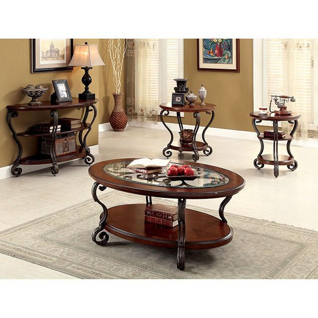 MAY Brown Cherry End Table Half Price Furniture