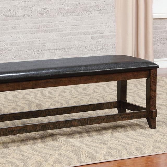MEAGAN I Brown Cherry/Espresso Bench Half Price Furniture