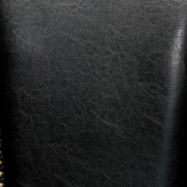 MELINA Brown Cherry/Black Arm Chair Half Price Furniture