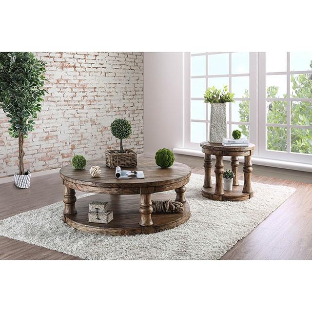 Mika Antique Oak End Table Half Price Furniture