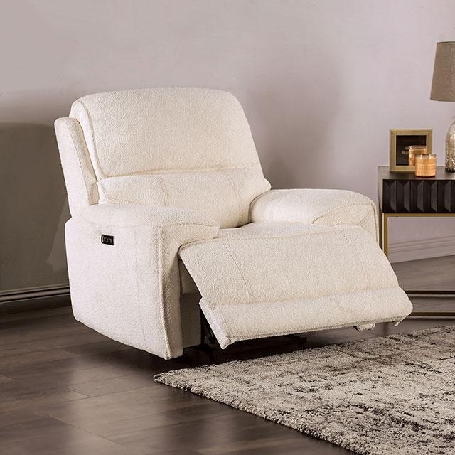 MORCOTE Power Recliner, Beige Half Price Furniture
